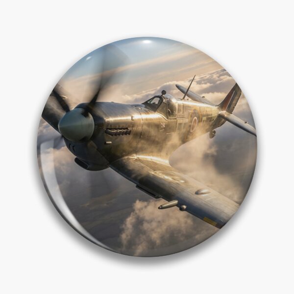 Item preview, Spitfire Formation Sun Rays Clouds Illustration designed and sold by Airpower Art.
