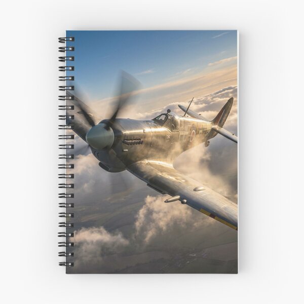 Item preview, Spitfire Formation Sun Rays Clouds Illustration designed and sold by Airpower Art.