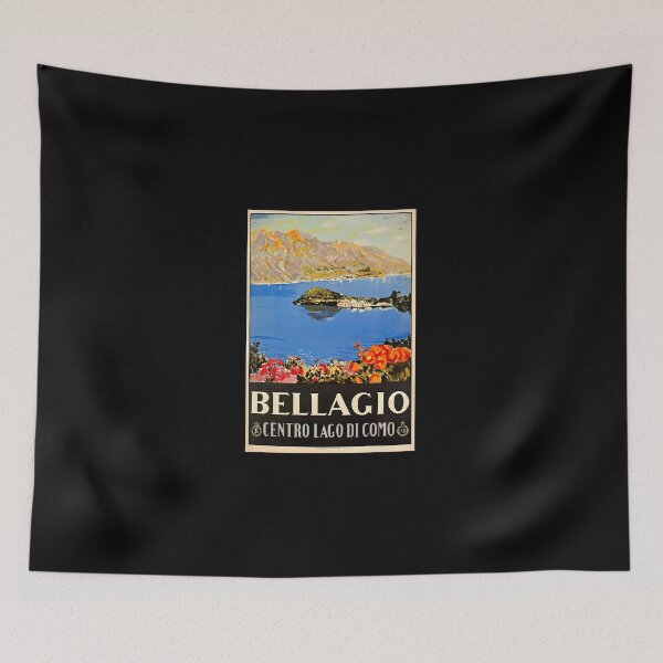 Item preview, Italy Bellagio Lake Como Vintage Italian Travel Advert designed and sold by suzannesun.