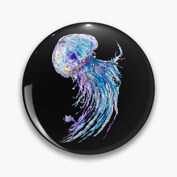 Item preview, Jelly Fish Watercolor And Ink Painting designed and sold by angelaju3.