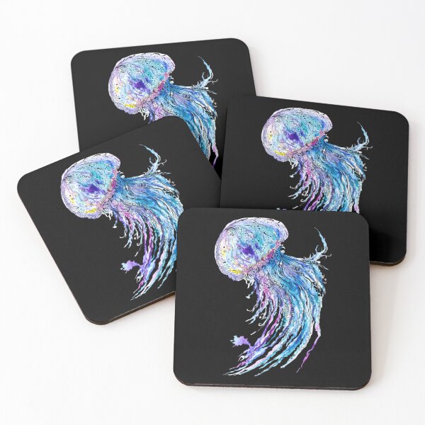 Item preview, Jelly Fish Watercolor And Ink Painting designed and sold by angelaju3.
