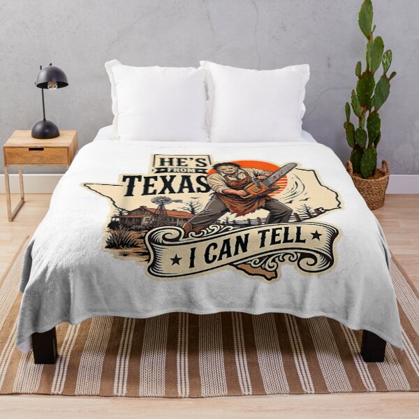 Item preview, He's from Texas I Can Tell Lone Star Scary Horror Halloween designed and sold by cretegracieuk.