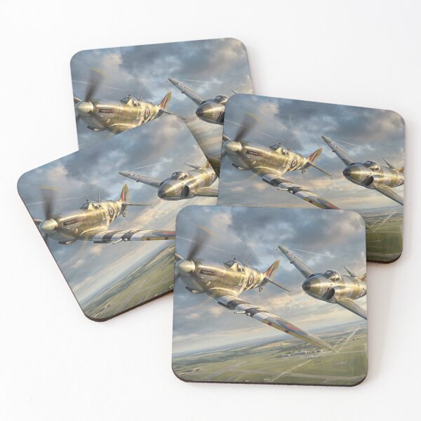 Item preview, Spitfire And Swift Generations Formation Illustration designed and sold by Airpower Art.