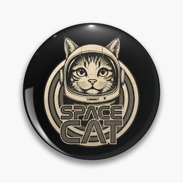Item preview, Retro Space Cat Astronaut Helmet Vintage Art designed and sold by GiaoCalonas.