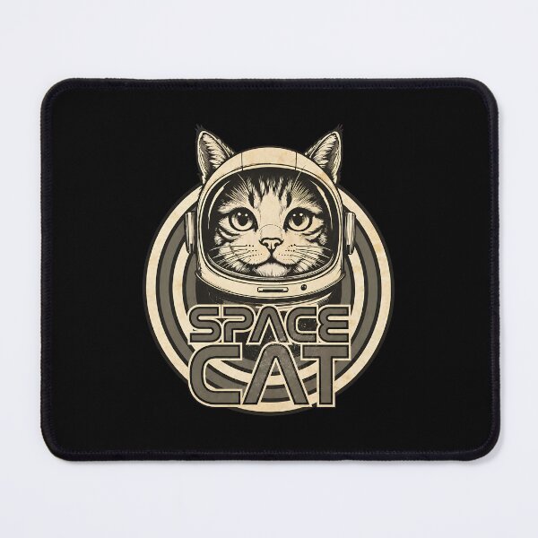Item preview, Retro Space Cat Astronaut Helmet Vintage Art designed and sold by GiaoCalonas.