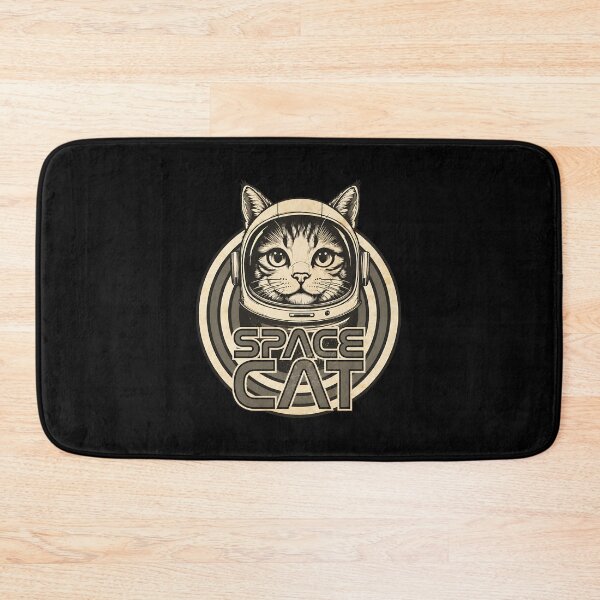 Item preview, Retro Space Cat Astronaut Helmet Vintage Art designed and sold by GiaoCalonas.