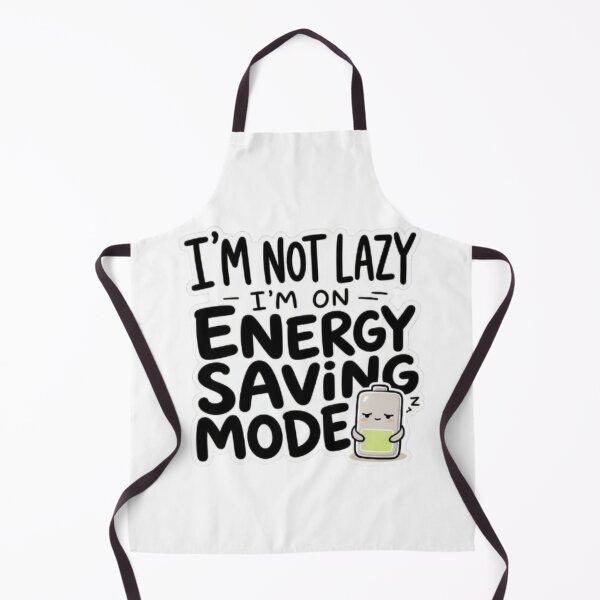 Item preview, I'm Not Lazy I'm On Energy Saving Mode Cute Battery Sticker designed and sold by Interactive-Art.