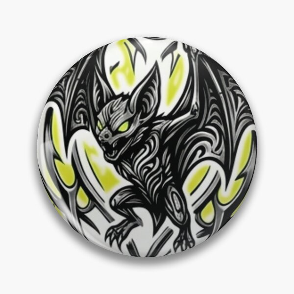 Item preview, Vibe Checked Bat Cyber-Goth Mascot Sticker designed and sold by UmarCreates.