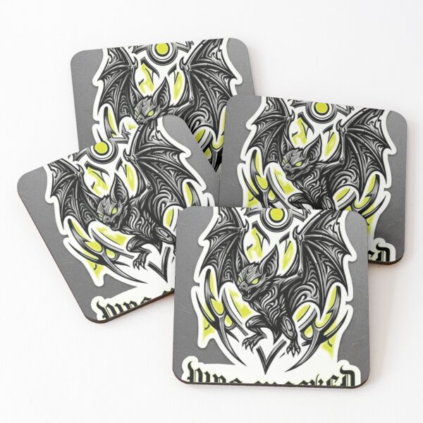 Item preview, Vibe Checked Bat Cyber-Goth Mascot Sticker designed and sold by UmarCreates.