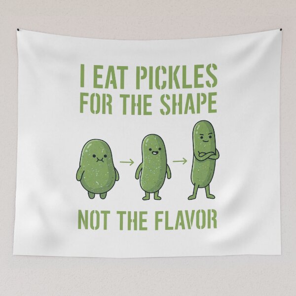 Item preview, Pickle Shape Transformation Humor designed and sold by LITZYBRENDO.
