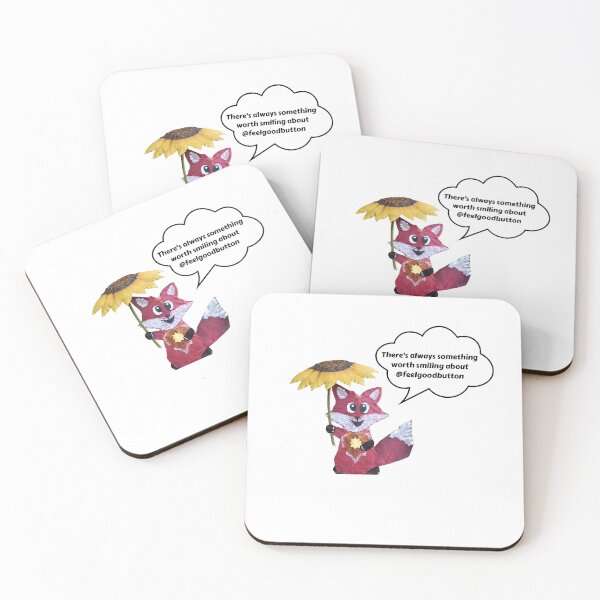 Item preview, Smile with Fox designed and sold by FeelGoodButton.