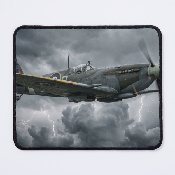 Item preview, Spitfire Mk IX Lightning Storm Illustration designed and sold by Airpower Art.