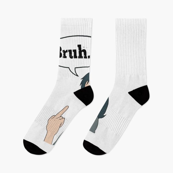 Item preview, Bruh Reaction Cartoon Girl Middle Finger Art designed and sold by LITZYBRENDO.
