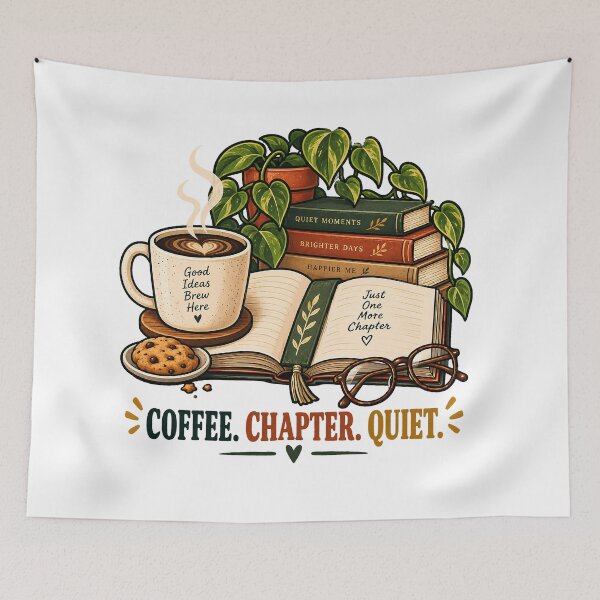 Item preview, Coffee Chapter Quiet – Cozy Reading and Coffee Ritual designed and sold by FindYouByZ.