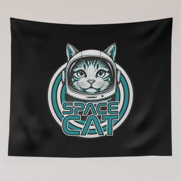 Item preview, Space Cat Astronaut Helmet Retro Design designed and sold by GiaoCalonas.