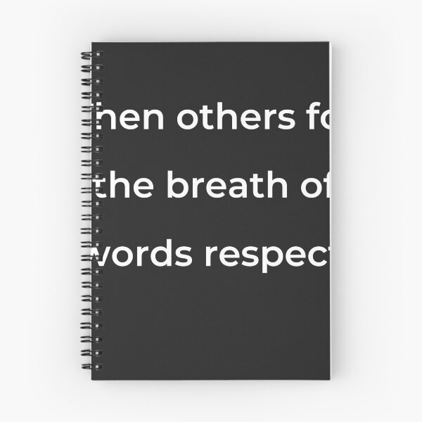Item preview, “Then others for the breath of words respect,” - print white designed and sold by ariksworld.