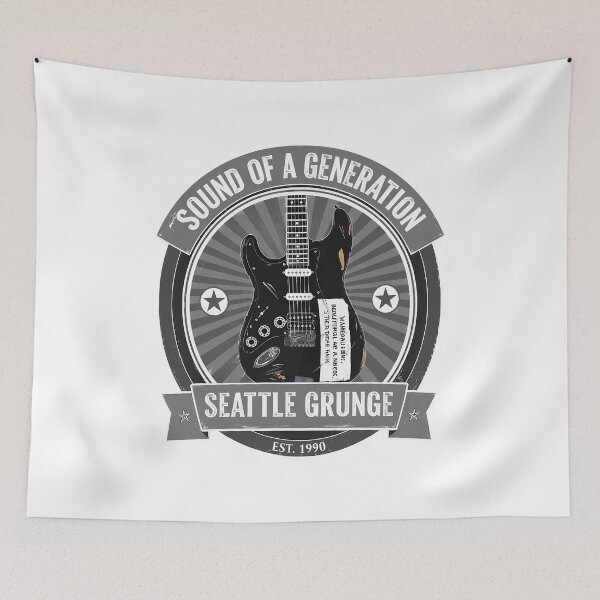 Item preview, Sound of a Generation Seattle Grunge Est 1990 Guitar Art designed and sold by ETHADALL.