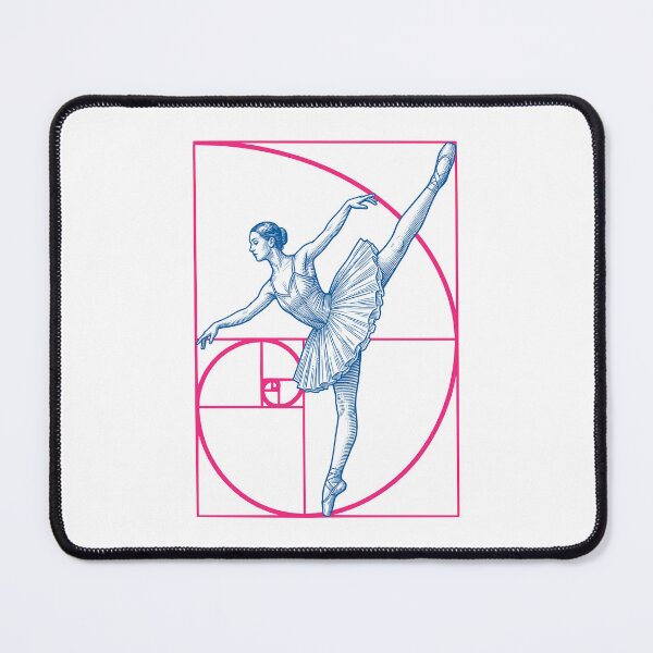 Item preview, Ballerina Fibonacci Spiral Dancing Vintage Ballet Dancer designed and sold by GrandeDuc.