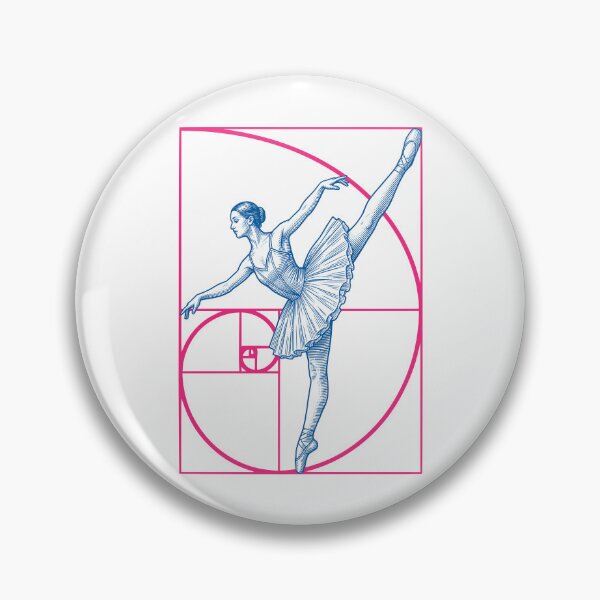 Item preview, Ballerina Fibonacci Spiral Dancing Vintage Ballet Dancer designed and sold by GrandeDuc.