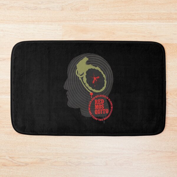 Item preview, Red Mosquito Grenade Head Silhouette Graphic designed and sold by ETHADALL.
