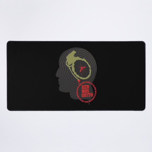 Item preview, Red Mosquito Grenade Head Silhouette Graphic designed and sold by ETHADALL.