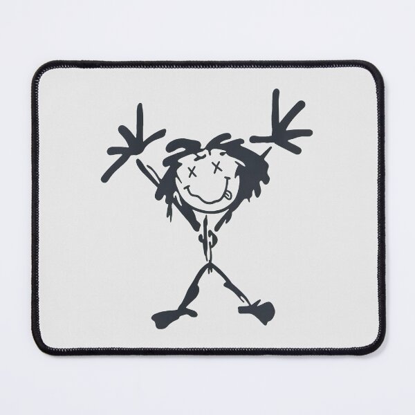 Item preview, Sketchy Happy Dreadlock Character Yellow Blue Graphic designed and sold by ETHADALL.