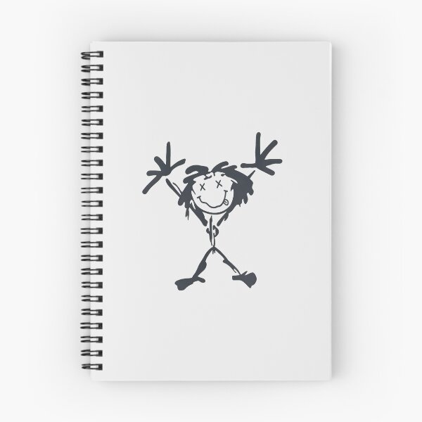 Item preview, Sketchy Happy Dreadlock Character Yellow Blue Graphic designed and sold by ETHADALL.