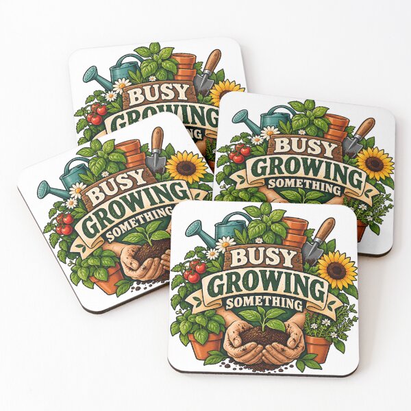 Item preview, Busy Growing Something – Gardening and Slow Hobby Life designed and sold by FindYouByZ.