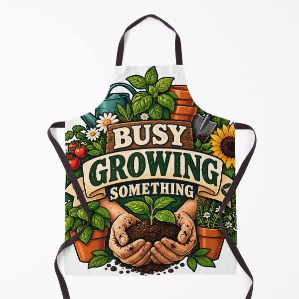 Item preview, Busy Growing Something – Gardening and Slow Hobby Life designed and sold by FindYouByZ.