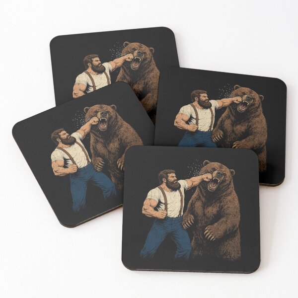 Item preview, Guy Punching Bear designed and sold by RuthMenze.