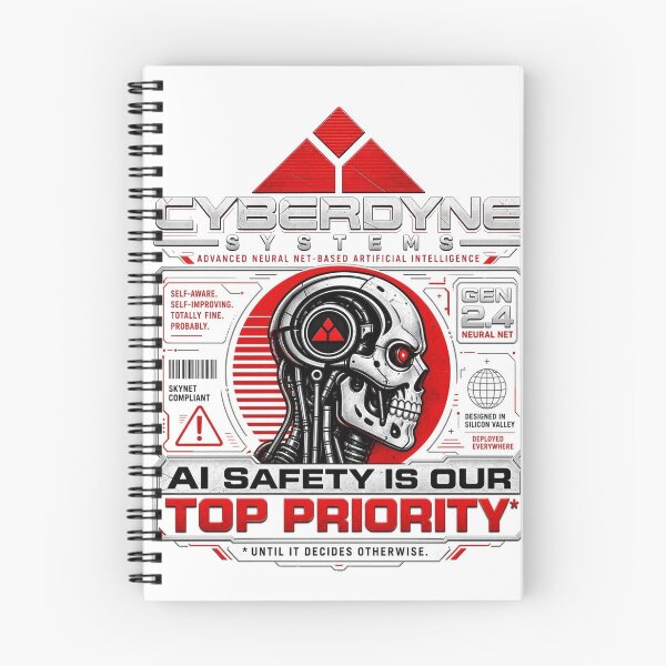Item preview, Cyberdyne Systems AI Safety designed and sold by GloomySketches.