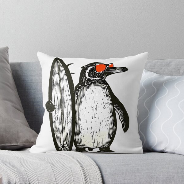 Item preview, Cool Surfing Penguin designed and sold by Structure-Blue.