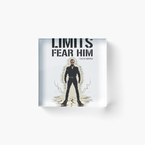 Item preview, Limits Fear Him Chuck Norris  designed and sold by LITZYBRENDO.