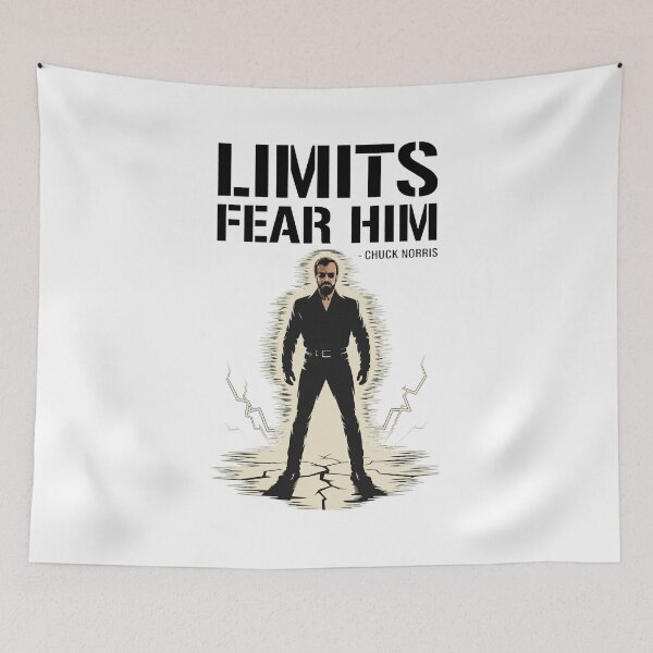 Item preview, Limits Fear Him Chuck Norris  designed and sold by LITZYBRENDO.