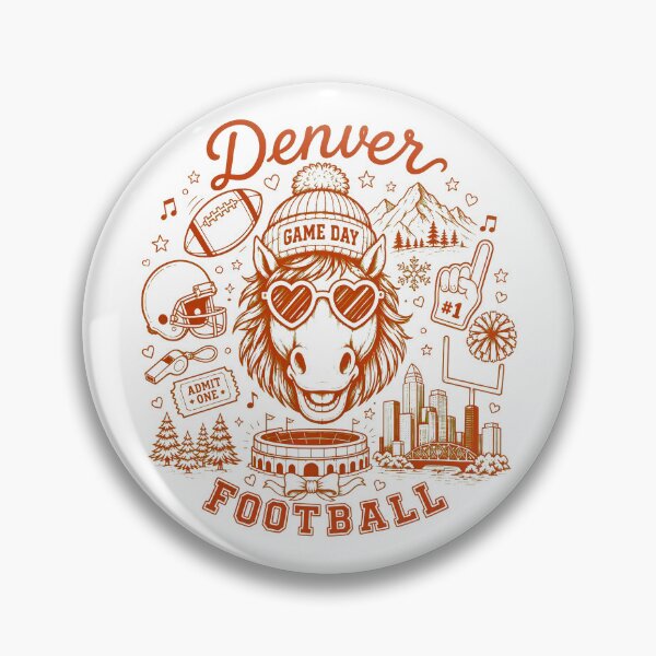 Item preview, Denver Football Game Day Retro Horse  designed and sold by HombyJakson.