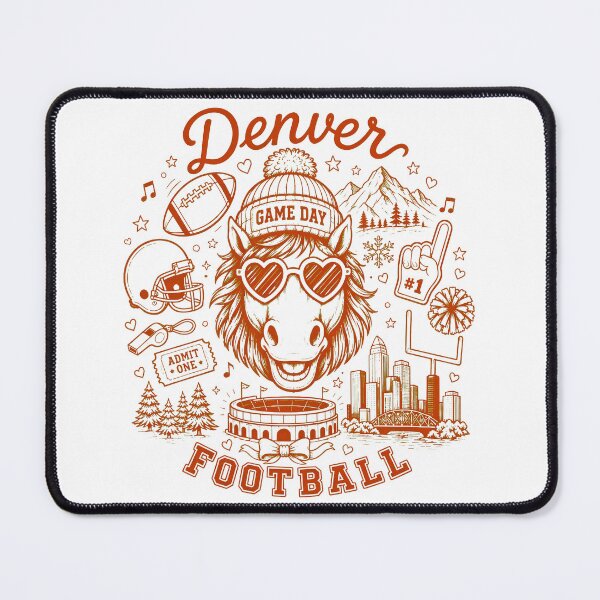 Item preview, Denver Football Game Day Retro Horse designed and sold by HombyJakson.