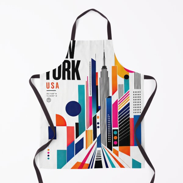 Item preview, Geometric New York City skyline poster featuring bold designed and sold by ckybe.
