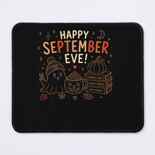 Item preview, Happy September Eve Ghost Pumpkin Spice Cozy Nights Autumn Halloween designed and sold by MarlaMaloneShop.