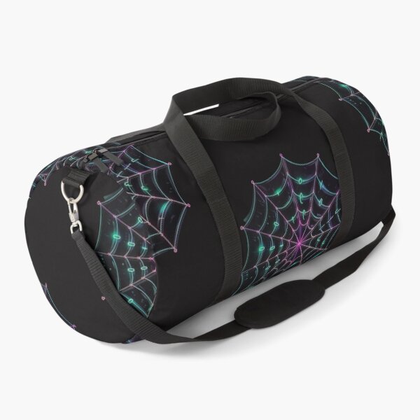 Item preview, a glowing neon spiderweb, symbolizing the interconnection of data designed and sold by RetroWaveArtCo.
