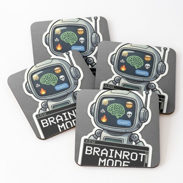 Item preview, Brainrot Mode 100% Chronic Online Sticker designed and sold by UmarCreates.