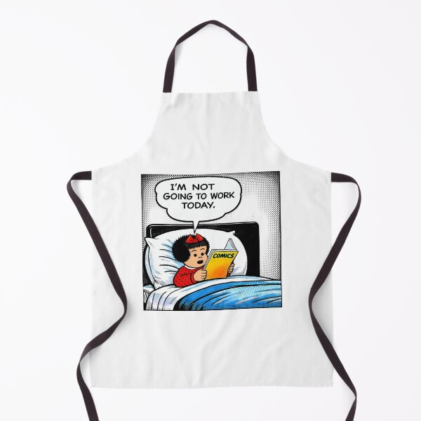 Item preview, Little Nancy - Not Going To Work - Funny Comic Pop Art Girl Reading Meme For Lazy Day Humor Fans designed and sold by PrintBro.