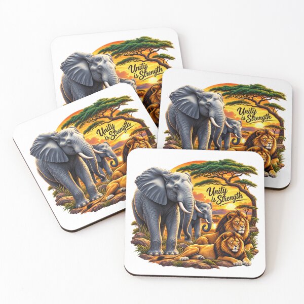 Item preview, Unity in the Wild: Majestic African Wildlife at Sunset designed and sold by 'VARI'.