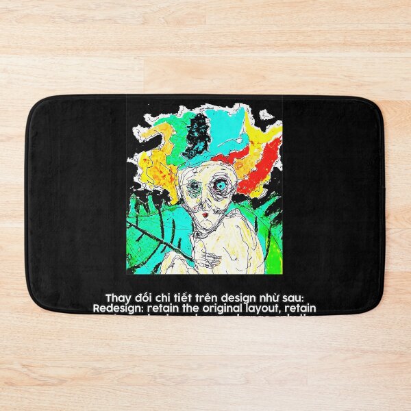 Item preview, Vivid Expressionist Figure with Colorful Head designed and sold by LITZYBRENDO.