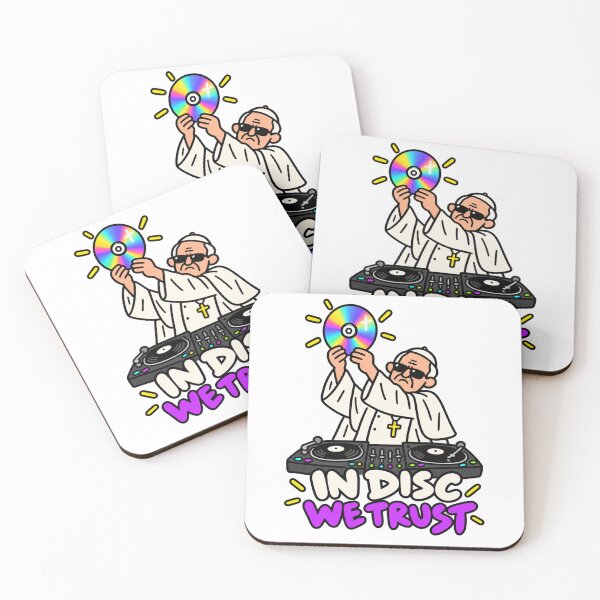 Item preview, In Disc We Trust Funny Pope DJ designed and sold by MonkiFlipp.