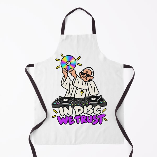 Item preview, In Disc We Trust Funny Pope DJ designed and sold by MonkiFlipp.