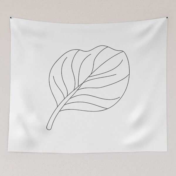 Item preview, Fiddle Leaf Fig Minimalist 2 Line Art Gift designed and sold by OneLine Studio.