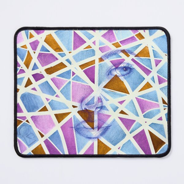 Item preview, Through the Fracture, Geometric Woman Portrait designed and sold by ArithraStudio.
