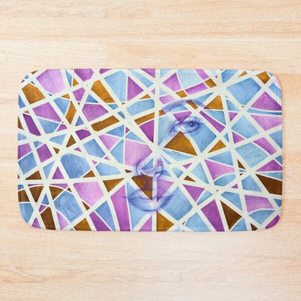 Item preview, Through the Fracture, Geometric Woman Portrait designed and sold by ArithraStudio.