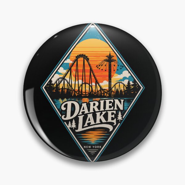 Item preview, Darien Lake New York Retro Vintage designed and sold by TomFrontierArt.