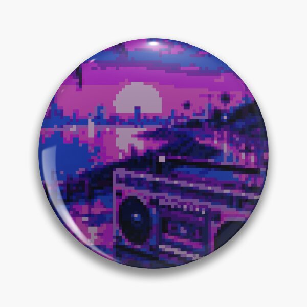 Item preview, Neon Boombox Bliss designed and sold by vapormoon.